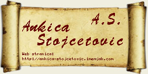Ankica Stojčetović vizit kartica